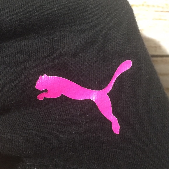 Puma girls pink play with your heart t shirt black - Picture 3 of 6